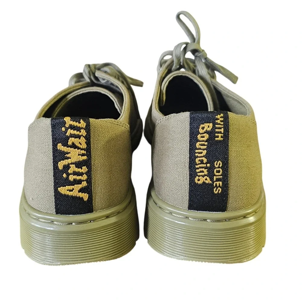Dr.‎ Martens Casual Canvas Lo-Top Fresh Take Olive Green Size 9 New
